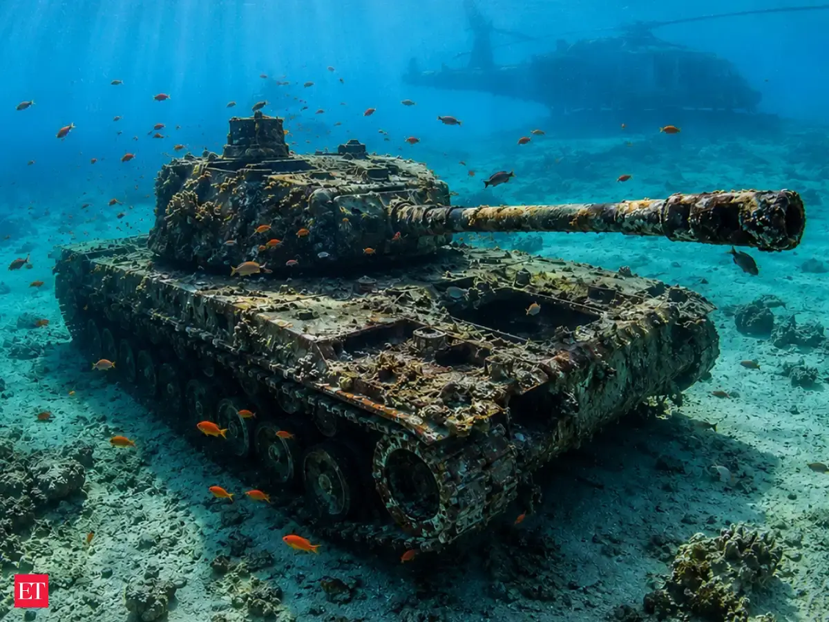 In 2019, Jordan sank 19 military machines in the Red Sea, turning retired tanks, cannons, an ambulance, and a combat helicopter into an underwater museum and artificial reef
