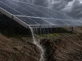 Rainfall experiments found solar panels cut soil erosion beneath their surfaces by 27&ndash;63%, while concentrated dripping created new erosion hotspots along panel edges