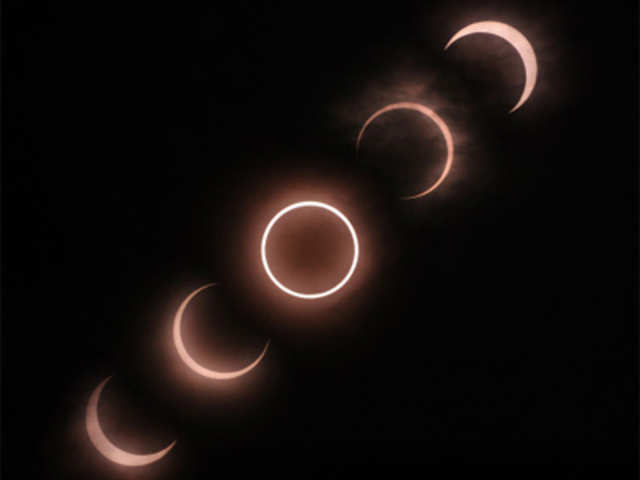 Annular solar eclipse seen from Tokyo on May 21