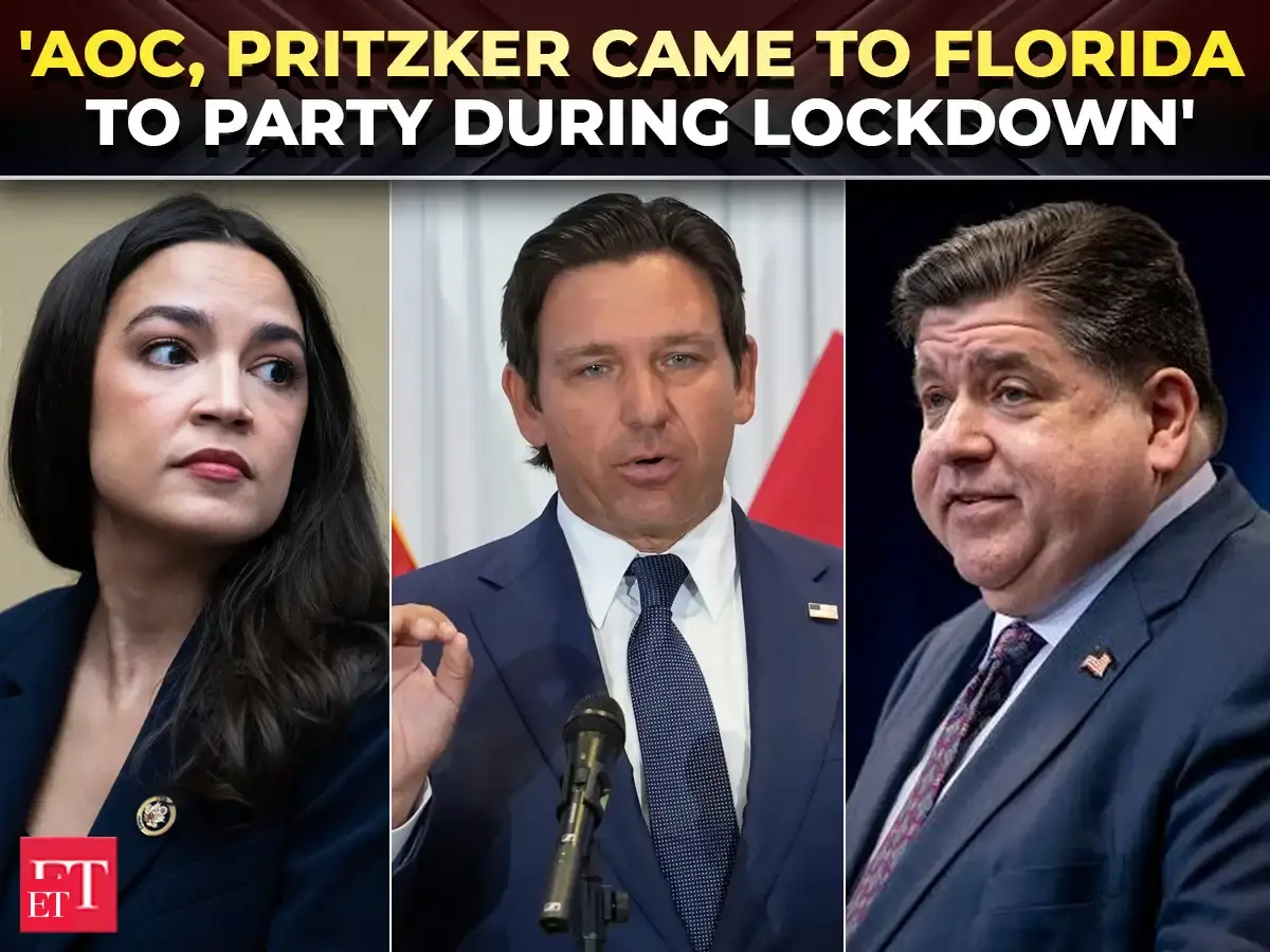 ‘They all came here to party...’: DeSantis calls out AOC, Pritzker over lockdown-era Florida trips
