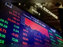 A screen shows trading of the S&P 500 Index after the closing bell at New York Stock Exchange (NYSE) in New York City