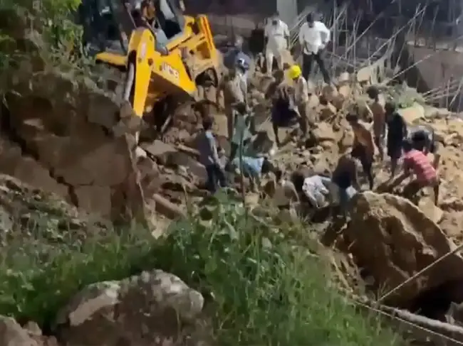 Punjab: Rescue operation underway after soil collapse at private hospital construction site in Mohali