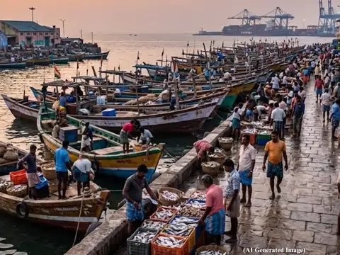 Kasimedu Fishing Harbour, Royapuram
