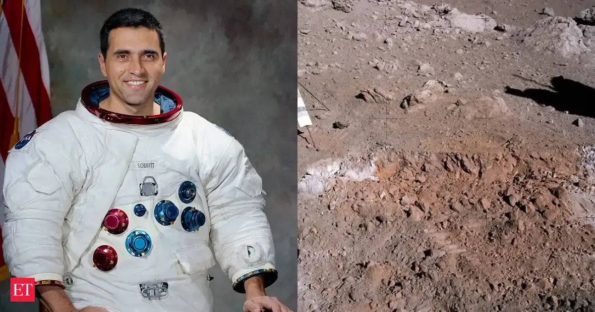 In 1972, Apollo 17 astronaut Jack Schmitt suddenly shouted, “There is orange soil!”: It contained tiny glass beads from ancient lunar fire fountains