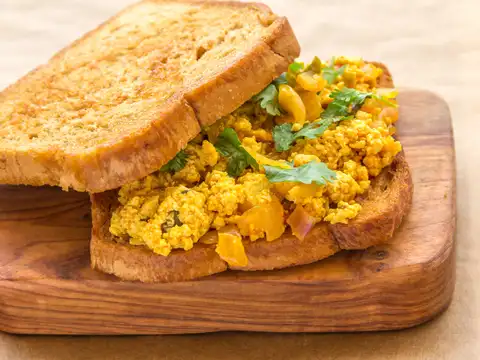 Paneer Bhurji Toast
