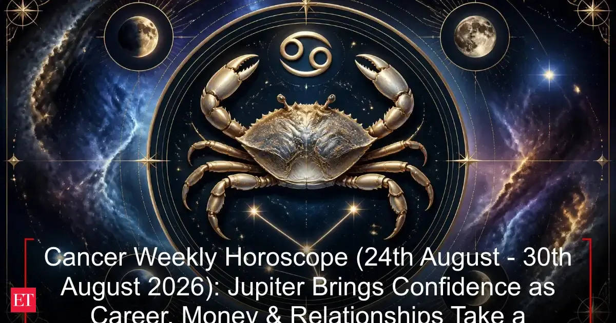 Cancer Weekly Horoscope (24th August - 30th August 2026): Jupiter Brings Confidence as Career, Money & Relationships Take a Positive Turn