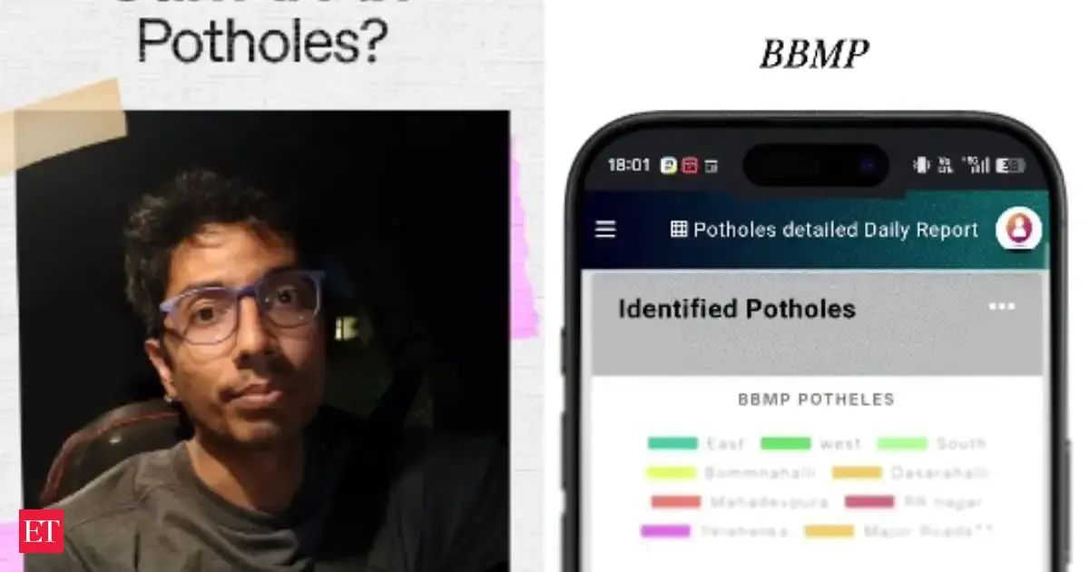 B'luru techie’s dashcam spots potholes, complains