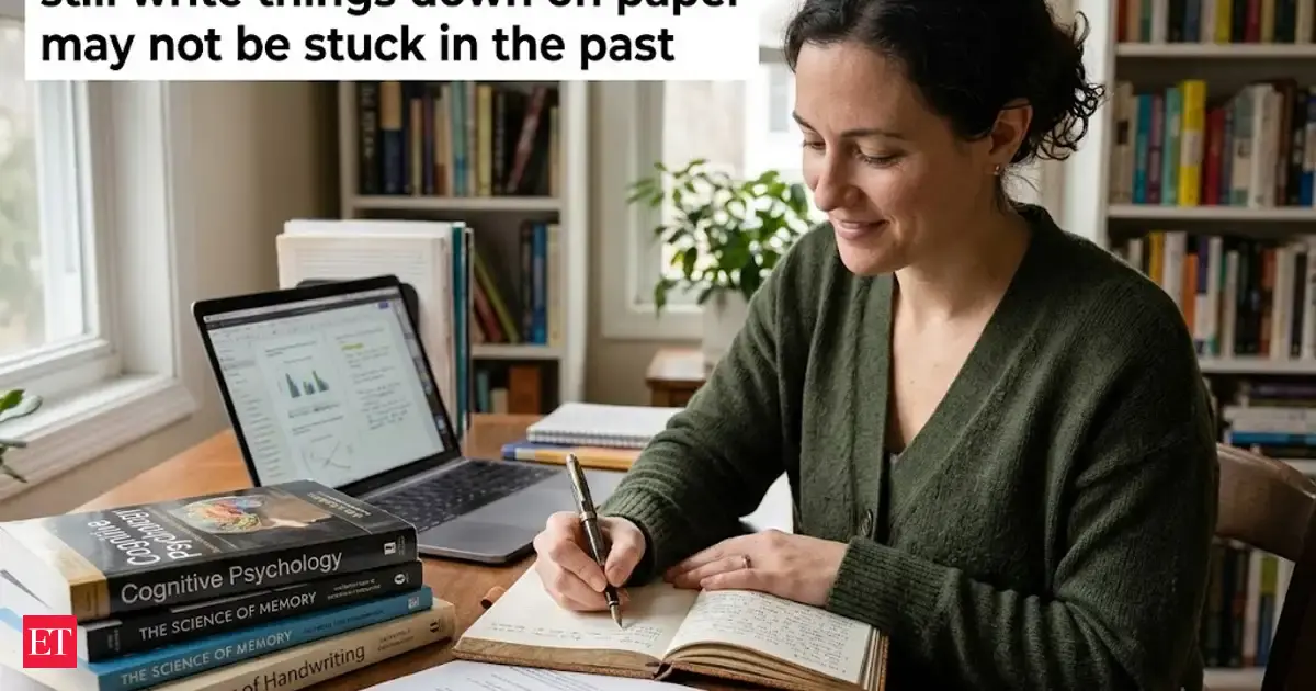Psychology says people who still write things down on paper may not be stuck in the past - They may have discovered what helps them think better