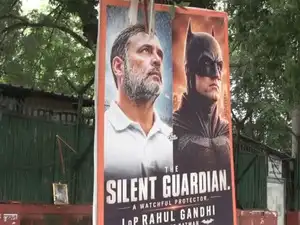 Rahul Gandhi posters as 'real-life Batman' put up outside Congress HQ