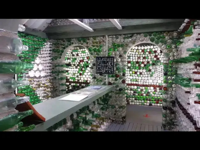 House from recycled bottles
