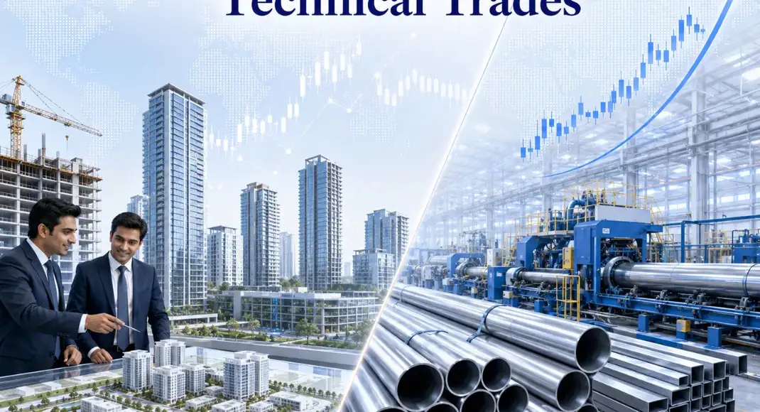 Two Trades for Today: A top realty firm for a 6.7% upmove, a mid-cap iron and steel pipe maker’s stock for
