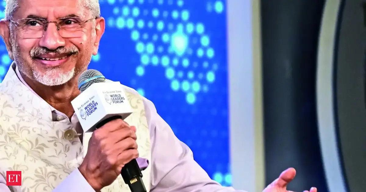 ET World Leaders Forum: We live in the just-in-case era, always be ready for new risks, says S Jaishankar
