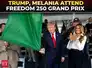 Trump, Melania, Rubio, Hegseth attend Freedom 250 Grand Prix Indy Car race takes off in Washington