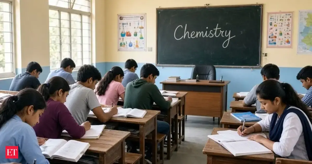 Delhi government school Class XII students study Chemistry without a regular teacher for 3 years; rely on their own preparation for board exams