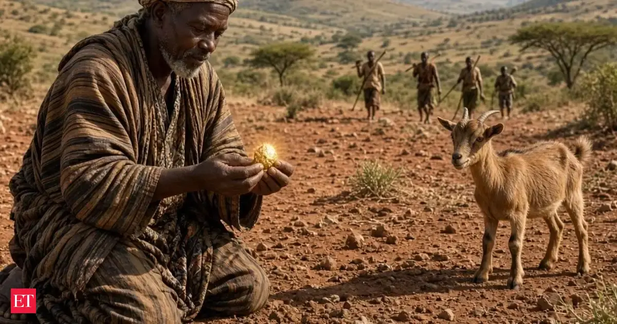 Shepherd looking for the missing goat finds natural gold worth $280 at a remote village in Africa, now 10,000 miners have arrived there hoping to find more gold