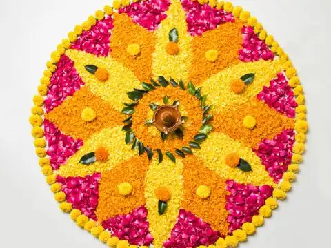 Flower Petals pookalam