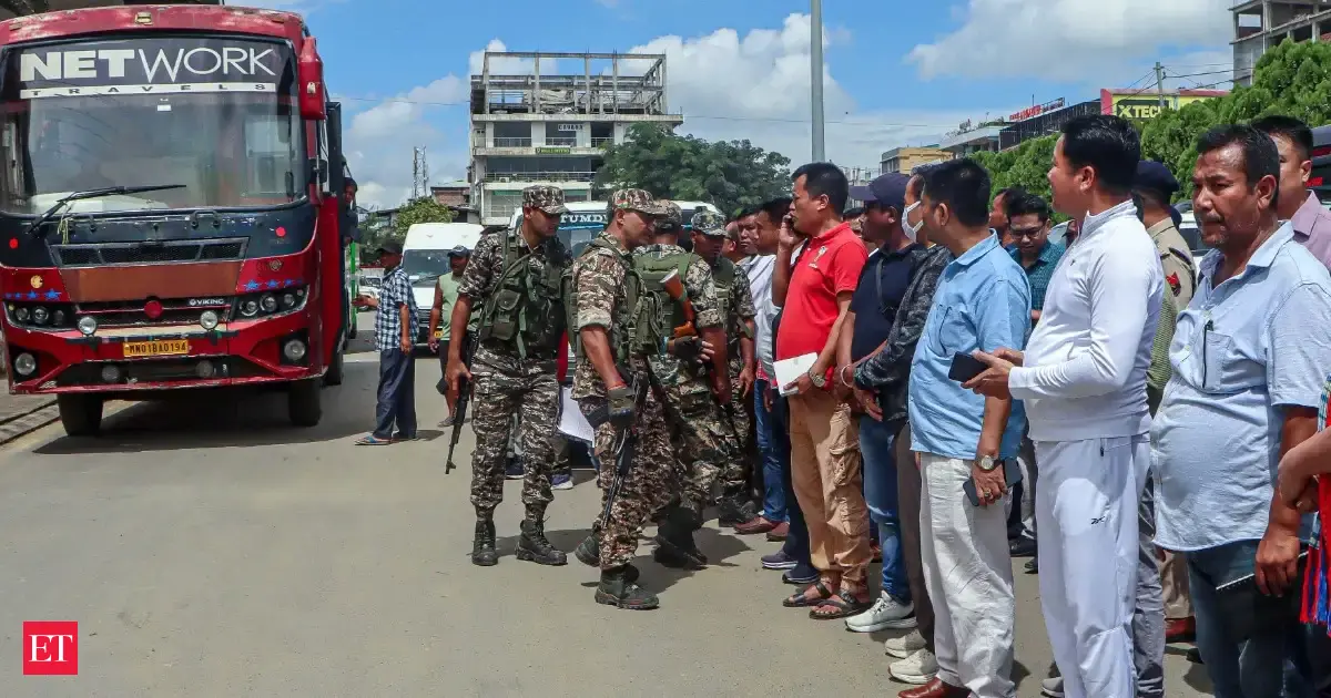 Imphal-Guwahati bus service resumes with enhanced security, benefiting over 250 passengers