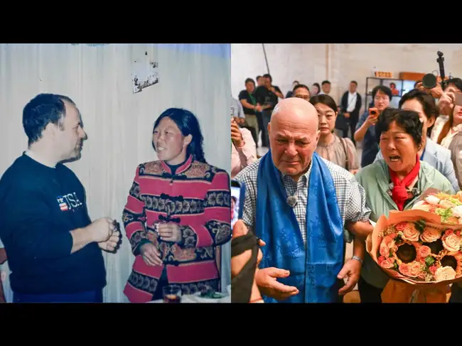 American teacher and Chinese woman
