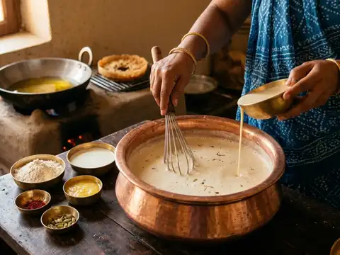 Prepare the Ghewar Batter