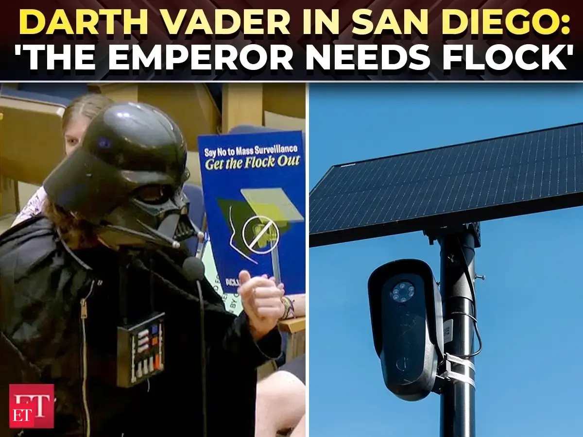 'I need this to stalk my ex-girlfriend': Star Wars' Darth Vader crashes San Diego flock cam debate