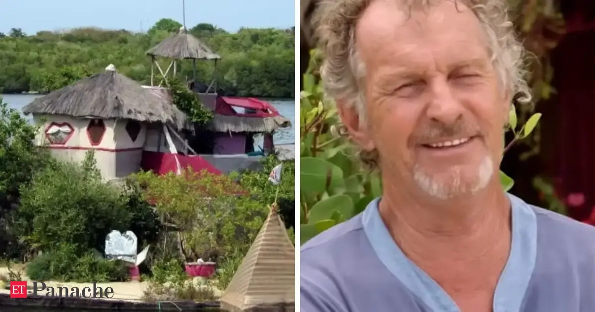 150,000 plastic bottles, 1 floating island: British carpenter built a home from recycled waste. It had internet and even a waterfall. But the place no longer exists