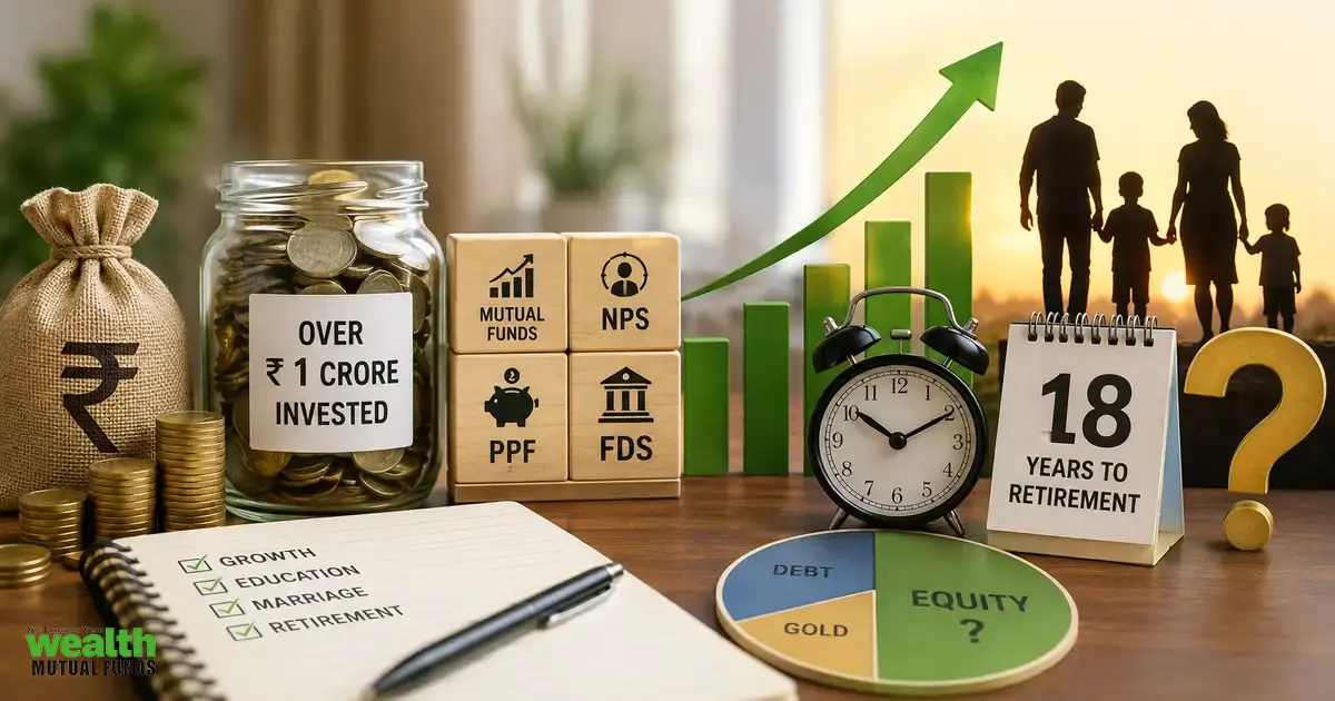 Over Rs 1 crore invested in mutual funds, NPS, PPF and FDs: Should this PSU banker increase equity exposure with 18 years to retirement?