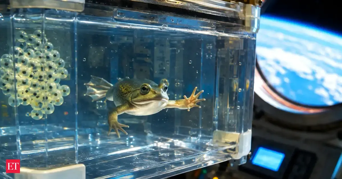 In 1992, Endeavour carried 4 female African clawed frogs into orbit; their eggs were fertilized in microgravity and developed into apparently normal tadpoles