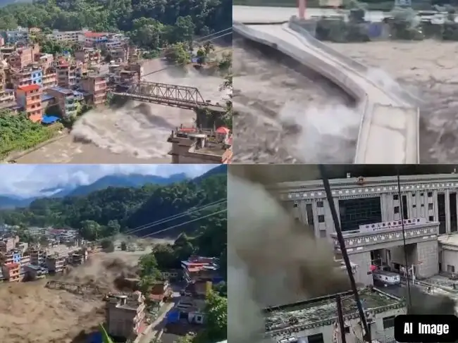 Nepal Flash flood video