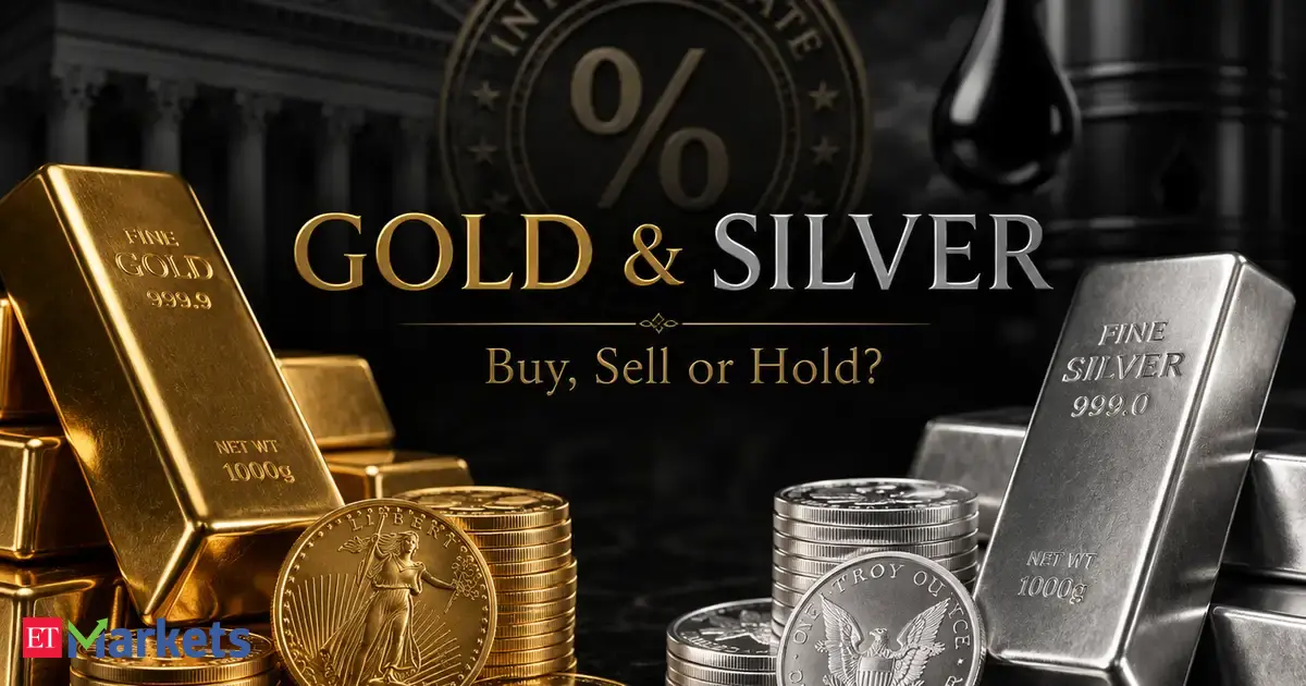 Gold prices up Rs 1,300/10 grams; silver rebounds Rs 3,400/kg as falling oil eases rate cut bets. Buy, sell or hold?