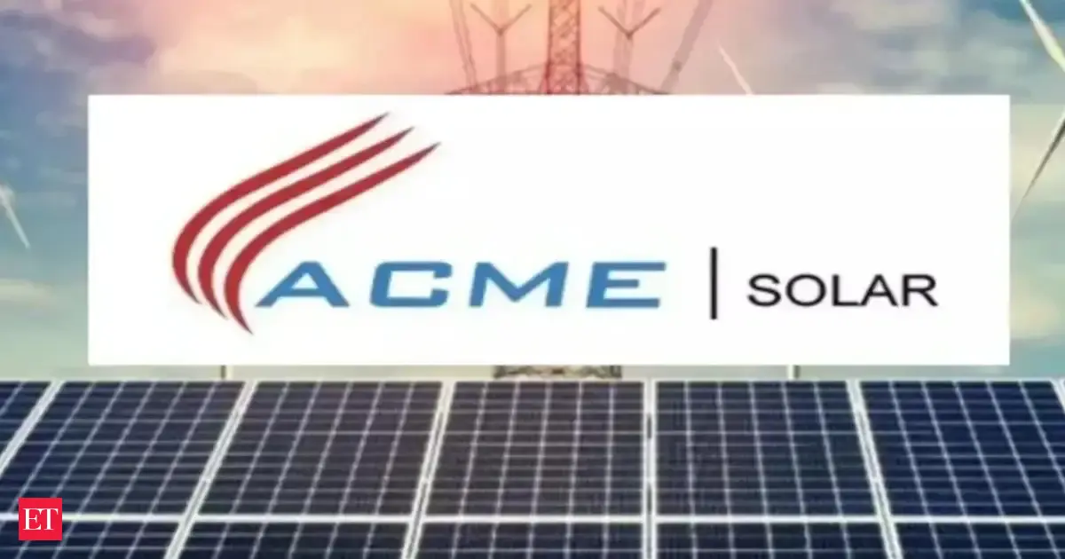 ACME Solar raises Rs 1,571 cr project funding from IIFCL