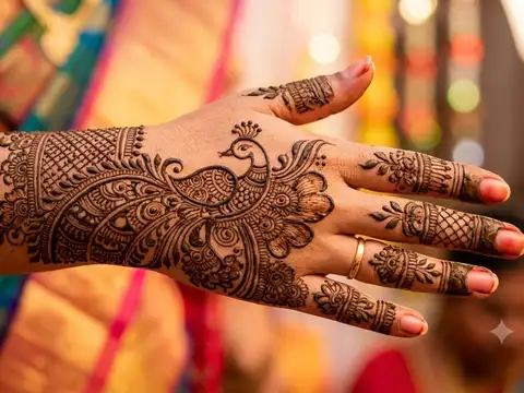 Peacock Mehendi Design