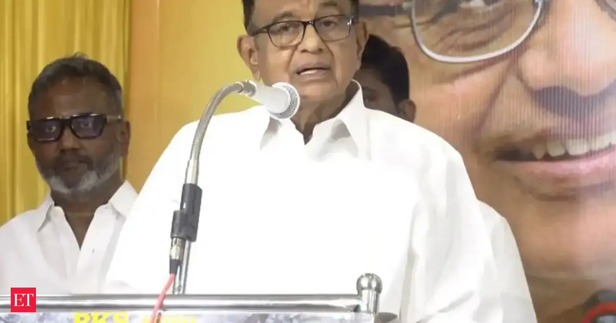 ‘Parliament becoming a mockery’: P Chidambaram attacks Centre over FCRA and delimitation issues