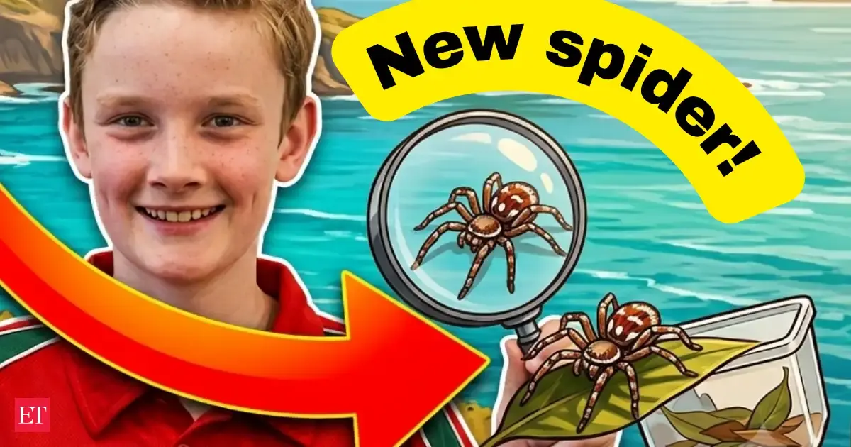 In 2020, 10-year-old Murphy picked up a tiny spider from a remote Australian island; he took it to experts, who later identified a completely new species & named it after him