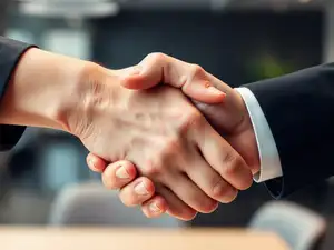 Firm Handshake of Agreement
