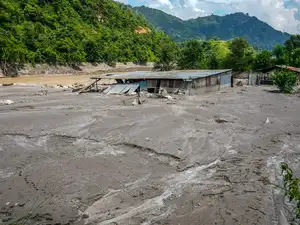 Nepal Floods: Affected area in Dhading