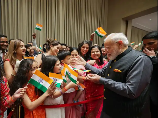 Tashkent [Uzbekistan], Aug 30: Prime Minister Narendra Modi interacts with...