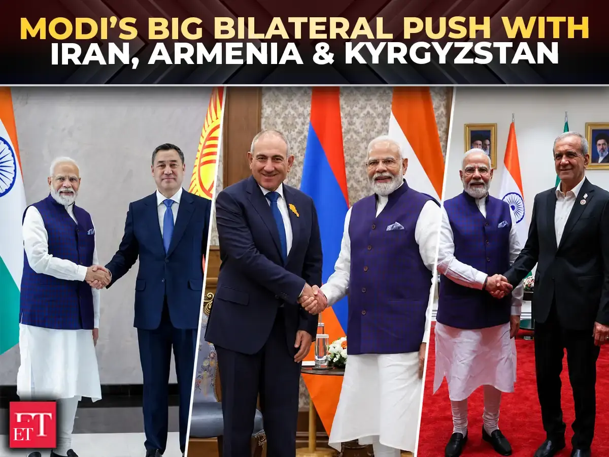 PM Modi meets Iran, Armenia & Kyrgyz leaders ahead of SCO Summit, talks trade & peace