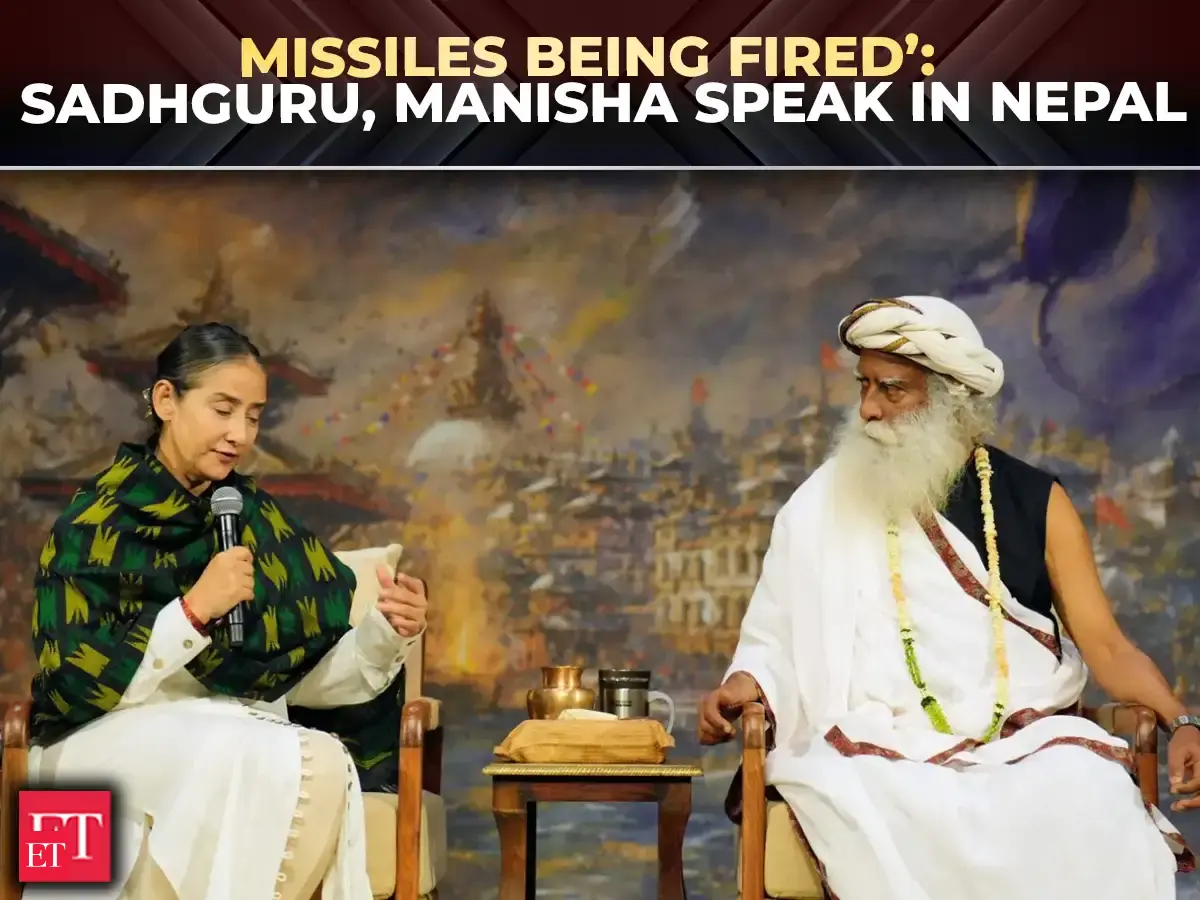 Nepal flash floods: &lsquo;China, India, Nepal, somehow join hands&hellip;&rsquo;: Manisha Koirala, Sadhguru speak on climate crisis - The Economic Times Video | ET Now