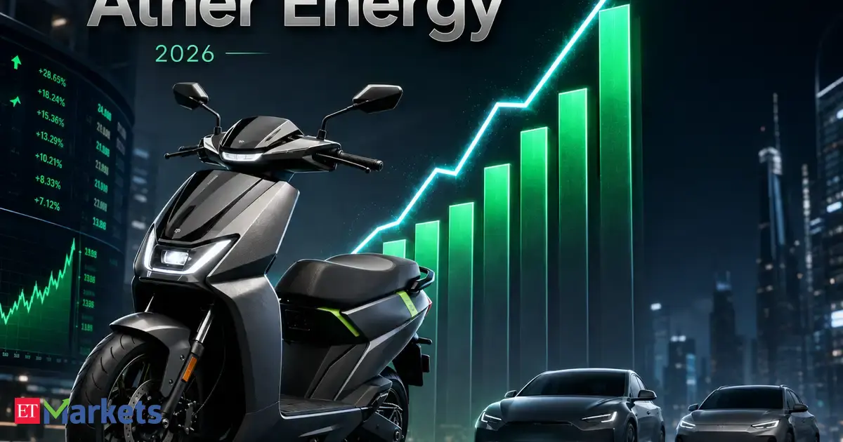 Ather Energy’s 130% stock surge leaves Tesla and BYD behind in 2026