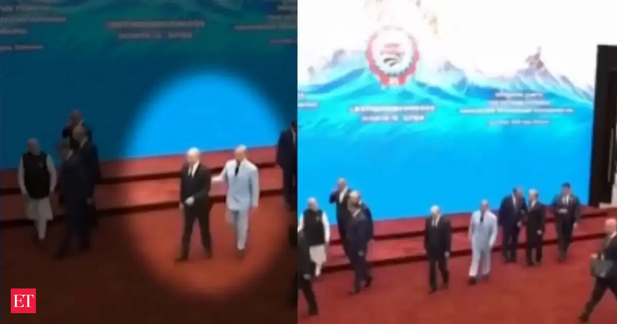 Wait For Me Pakistan Pm Shehbaz Sharif Runs To Meet Russian President Vladimir Putin At Sco Summit In Bishkek Watch Vira