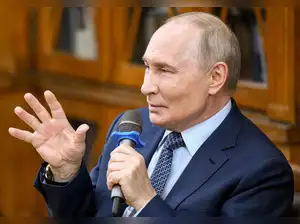 Russian President Putin visits the Moscow Pedagogical State University