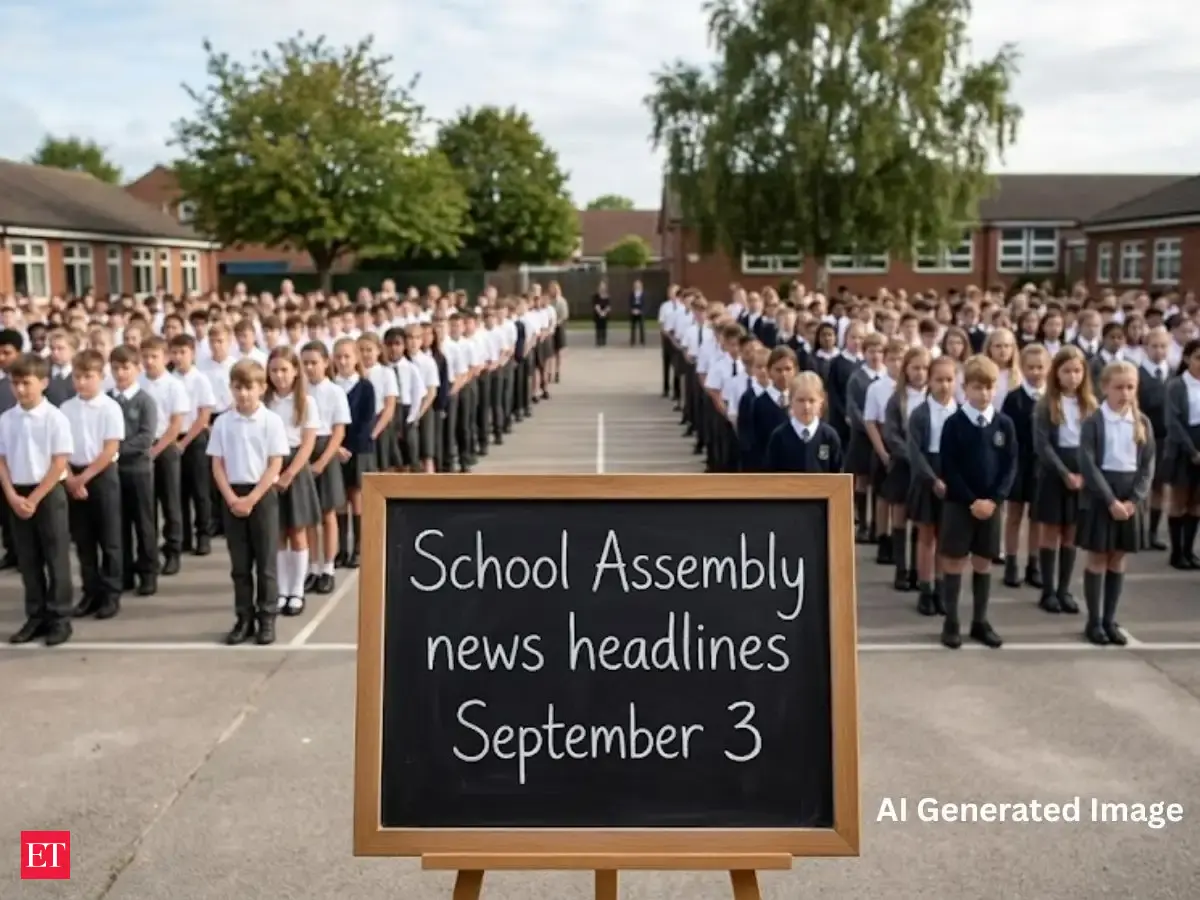 School assembly news headlines for September 3: Top India, world, sports and business updates