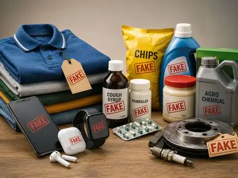 Clothes and electronics are the most faked products 