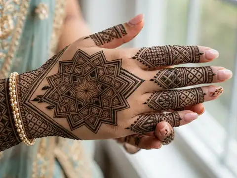 Geometric Mehndi Design