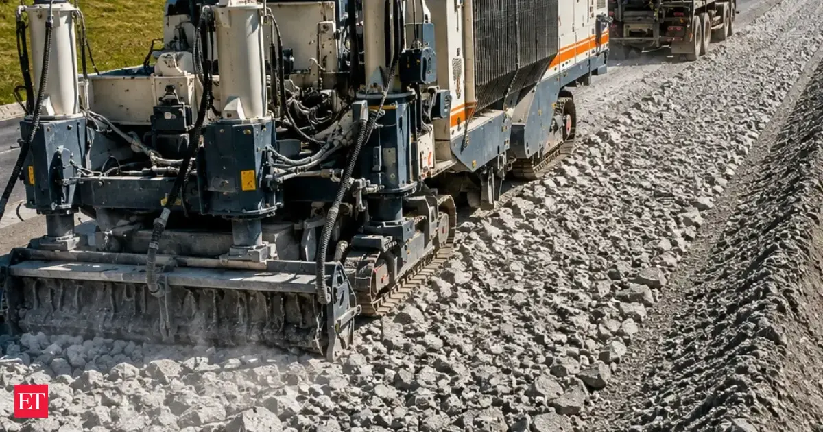 Arkansas recycled old I-30 concrete in place, avoiding more than 95,000 tons of new stone and about $15,000 in truck fuel
