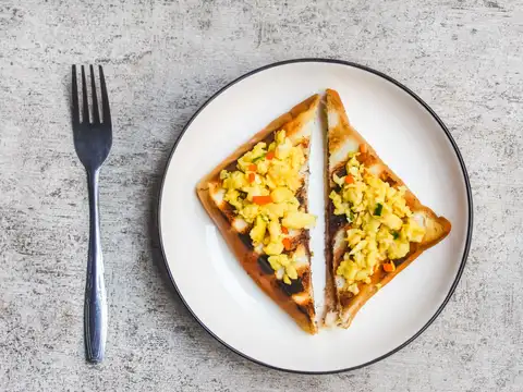 Paneer Bhurji Toast
