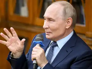 Russian President Putin visits the Moscow Pedagogical State University