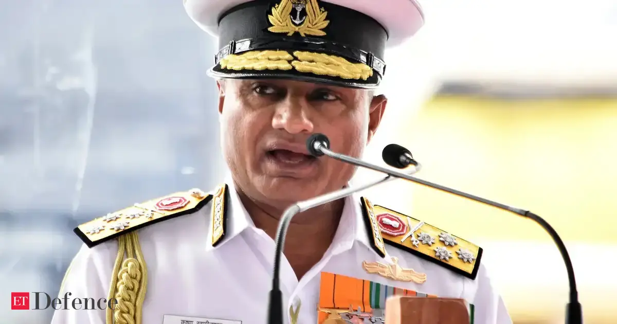 Human element remains decisive in modern war, says Naval Chief Admiral Krishna Swaminathan - The Economic Times
