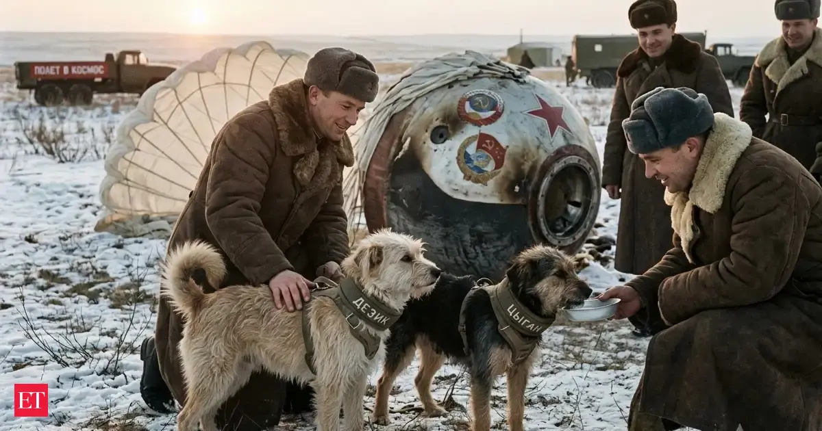 In 1951, two female stray dogs named Dezik and Tsygan became the first mammals to successfully cross the border of space and return alive