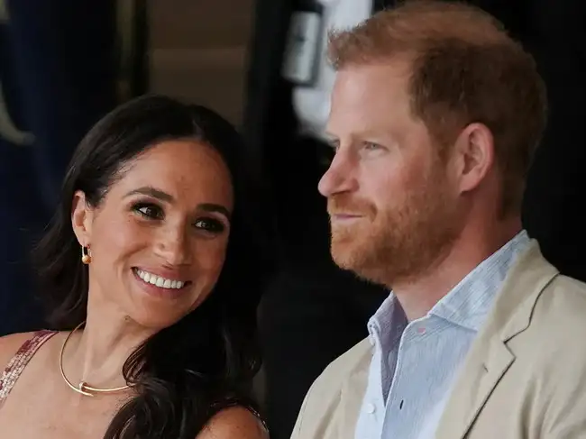 FILE PHOTO: Britain's Prince Harry and Meghan visit Colombia
